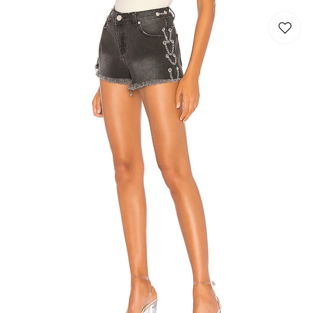 by the way. Janet Chain Denim Shorts